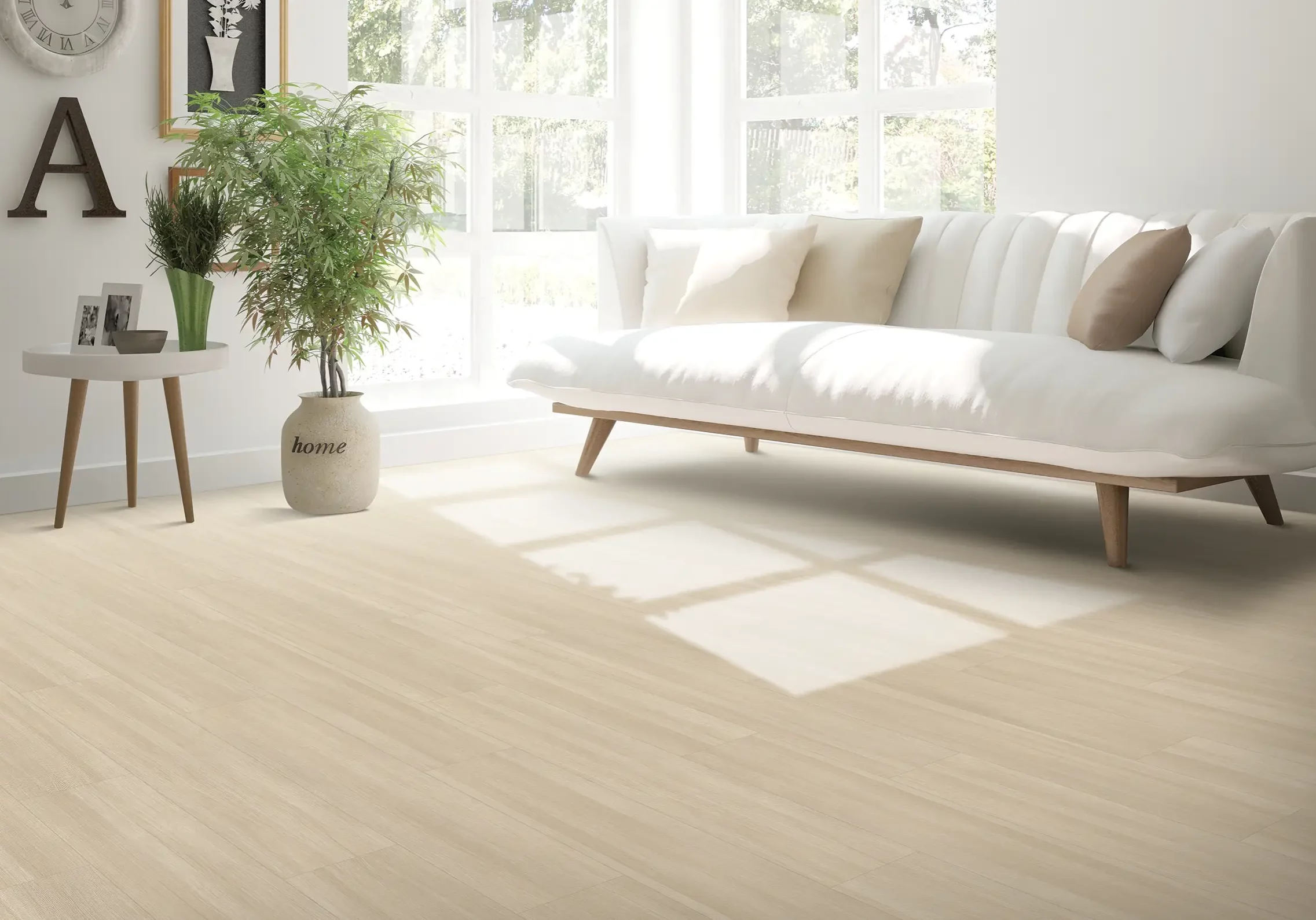 Standing sofa in living room